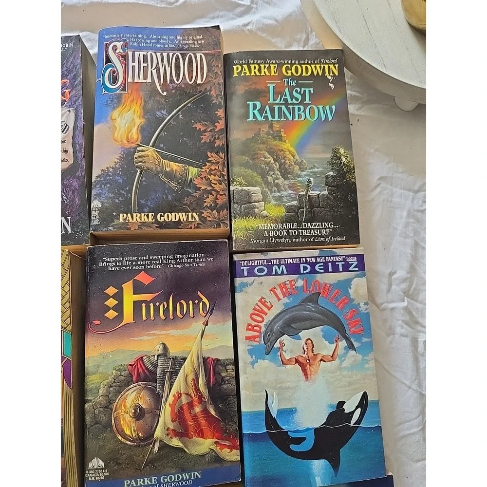 Lot of 9 Tom Deitz,‎ Parke Godwin & Fritz Leiber Fiction Fantasy Paperback Books